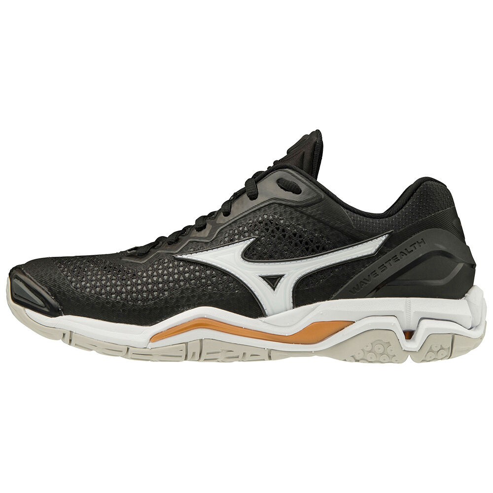 Damske Basketbalové topánky Mizuno WAVE STEALTH V NB Čierne/Biele Vypredaj UGAR25094